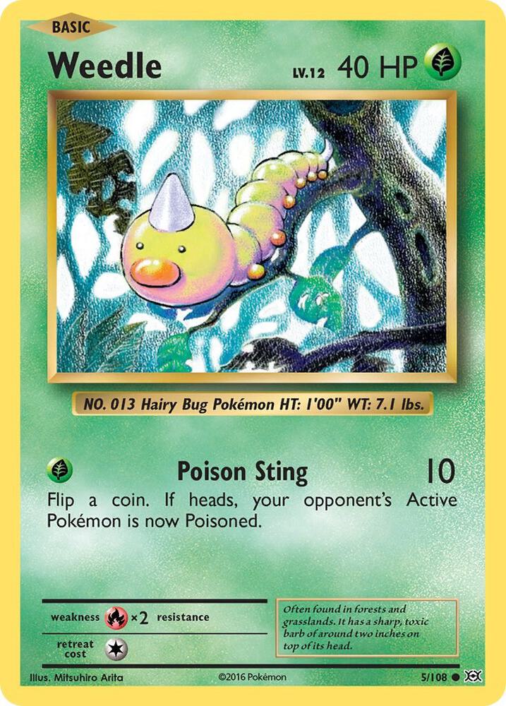Weedle - Common - Reverse Foil - EVO EN - 5/108