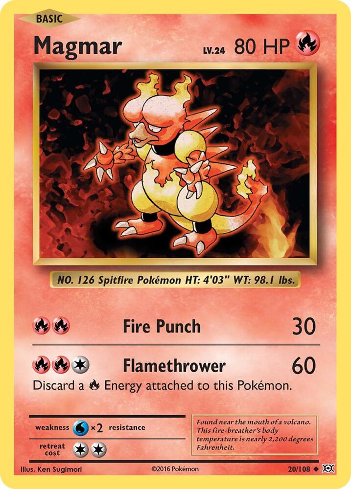 Magmar - Uncommon - Reverse Foil - EVO EN - 20/108