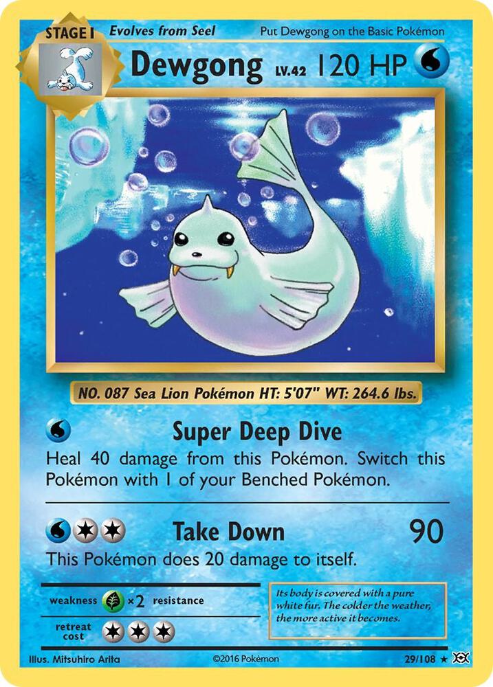 Dewgong - Rare- Reverse Foil - EVO EN - 29/108