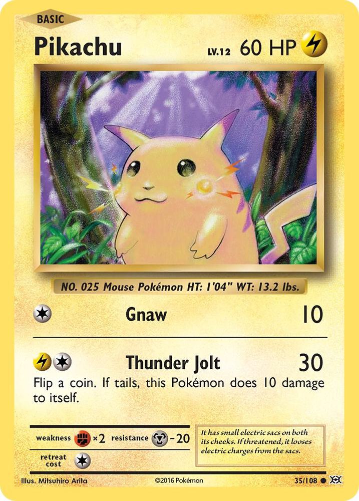 Pikachu - Common - Reverse Foil - EVO EN - 35/108