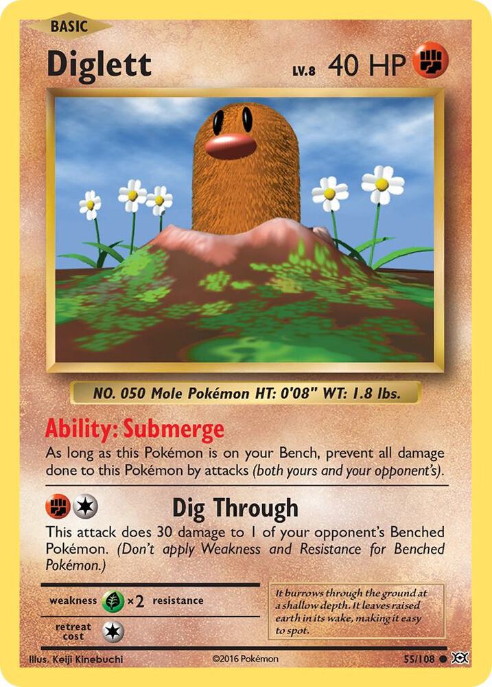 Diglett - Common - Reverse Foil - EVO EN - 55/108