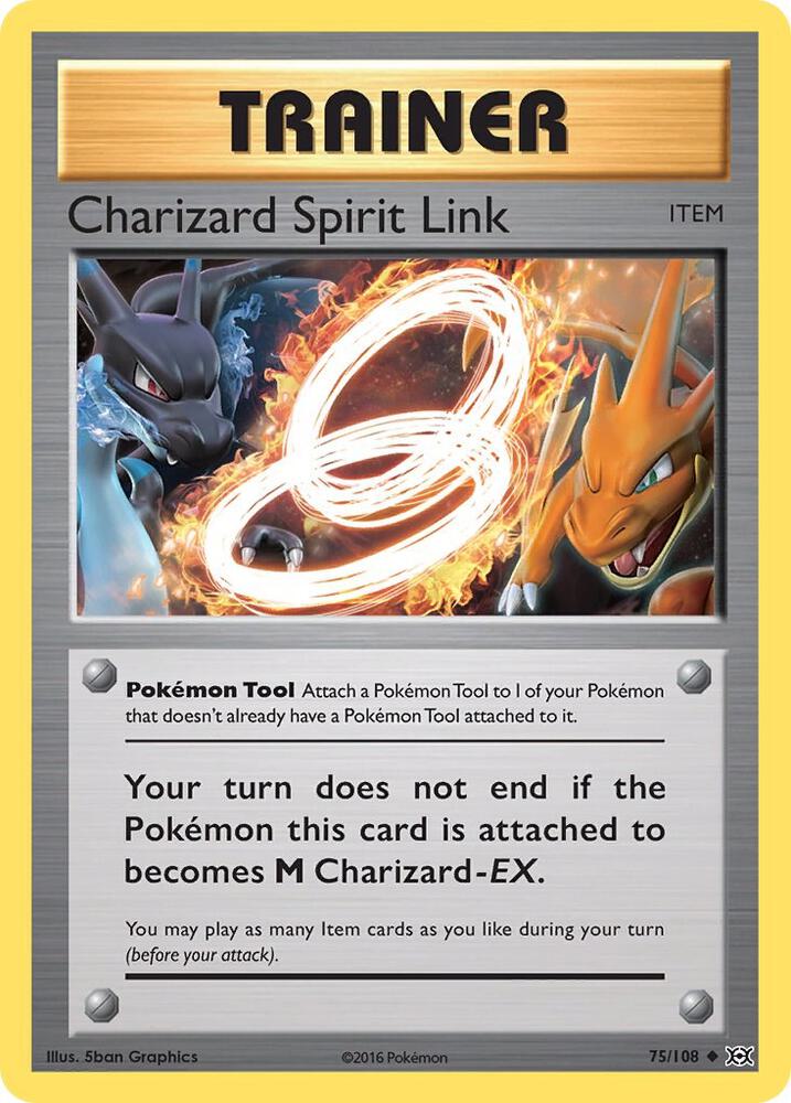 Charizard Spirit Link - Uncommon - Reverse Foil - EVO EN - 75/108