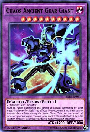 Chaos Ancient Gear Giant - 1st Edition - Super Rare - RATE-EN041