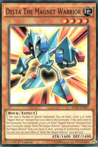 Delta the Magnet Warrior - Super Rare - RATE-EN097