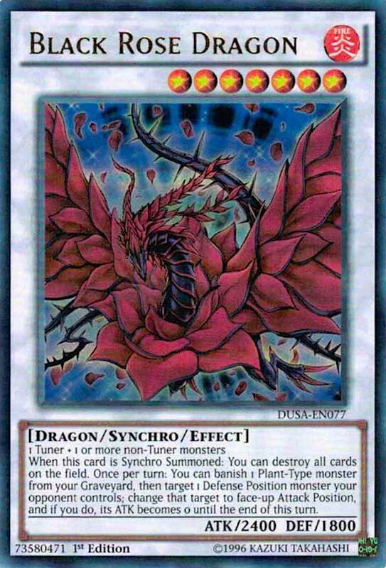 Black Rose Dragon - Ultra Rare - 1st Edition - DUSA-EN077