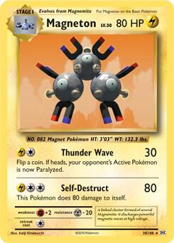 Magneton - Rare - Foil - XY EN - 38/108