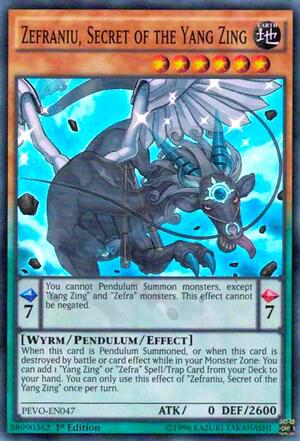 Zefraniu, Secret of the Yang Zing (Super Rare) - PEVO-EN047
