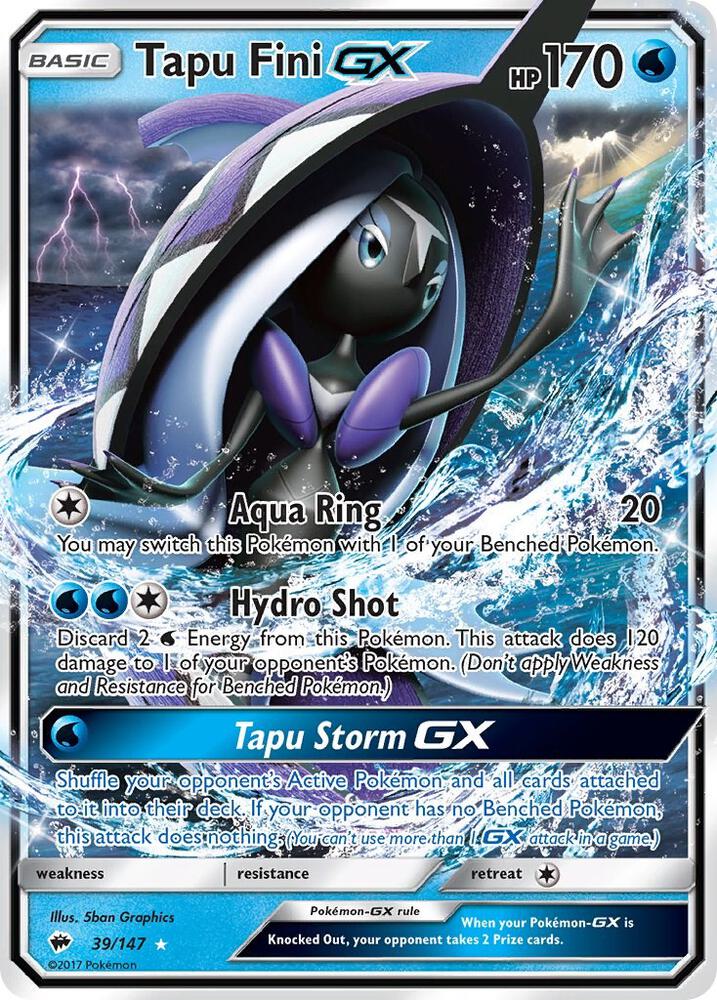 Tapu Fini GX - Holofoil - 39/147