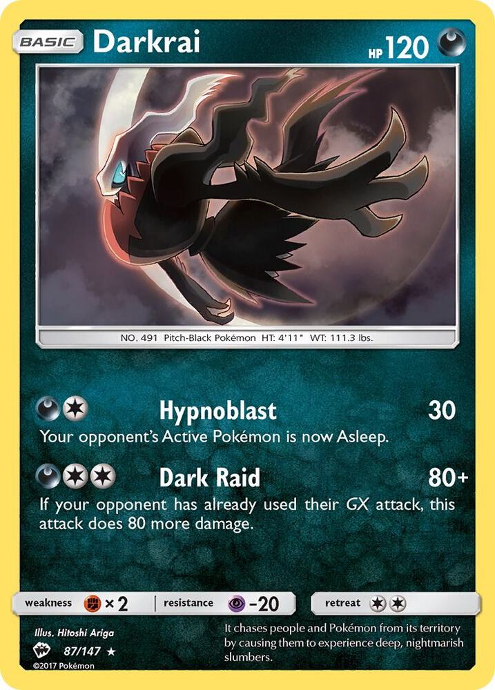 Darkrai - Rare - Foil - SM EN - 87/147