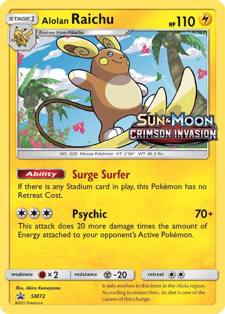 Alolan Raichu (Prerelease) - Promo - SM72
