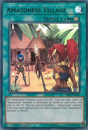 Amazoness Village - Ultra Rare - 1st Edition - SS02-ENV03
