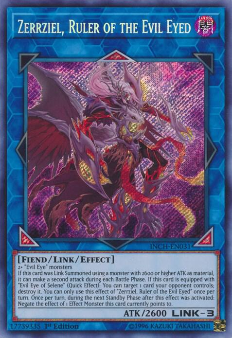 Zerrziel, Ruler of the Evil Eyed (Secret Rare) - 1st Edition - INCH-EN031