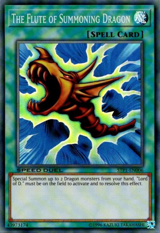 The Flute of Summoning Dragon (Super Rare) - Unlimited - STP1-EN006