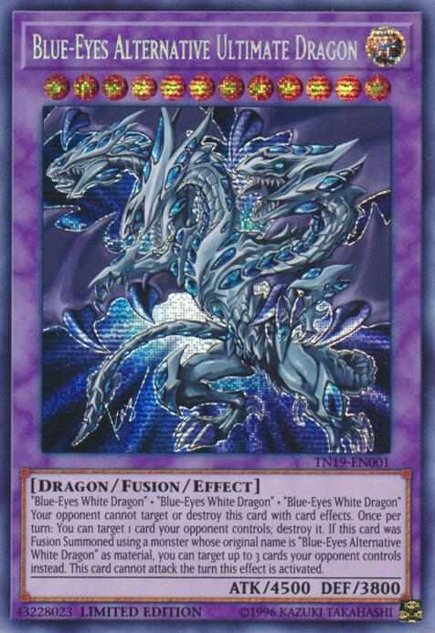 Blue-Eyes Alternative Ultimate Dragon - Limited - Secret Rare - TN19-EN001