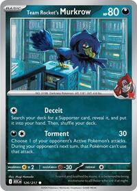 Team Rocket's Murkrow - Reverse Holofoil - 127/182