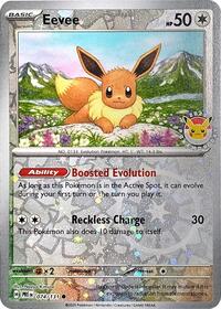 Eevee (Pokemon Day 2025) (Reverse Cosmos Holo) - 074/131