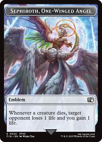 Emblem - Sephiroth, One-Winged Angel / Robot Warrior Double-Sided Token - 0024