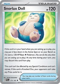 Snorlax Doll - Reverse Holofoil - 175/182