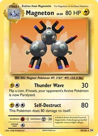Magneton - Light Played - Holofoil - 38/108
