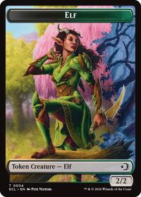 Elf // Kithkin (0007) Double-Sided Token - Foil - 0007
