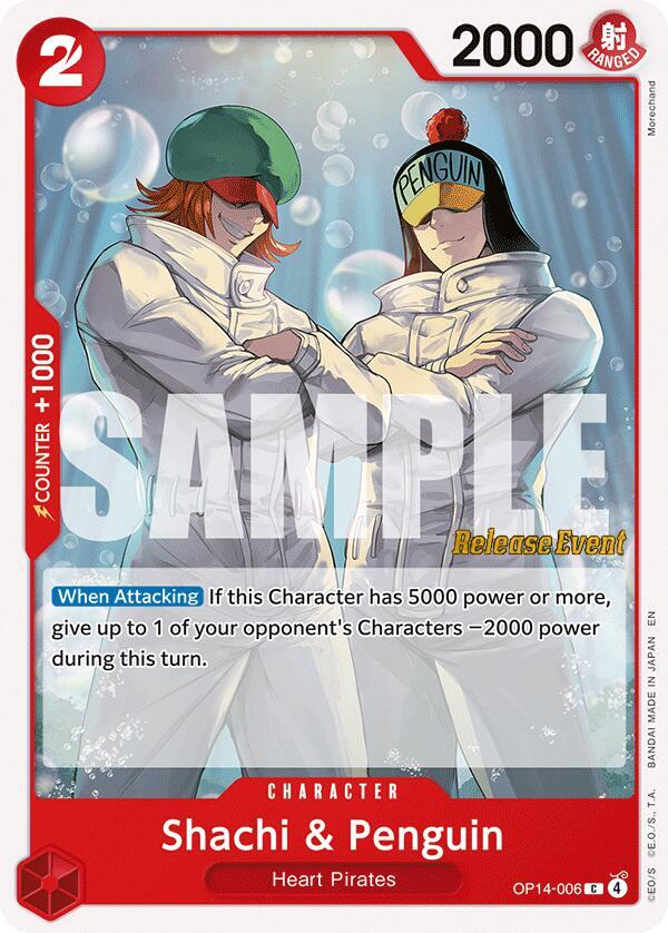Shachi & Penguin (Release Event Stamp) - C - OP14-006