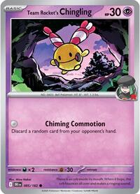 Team Rocket's Chingling - Reverse Holofoil - 085/182