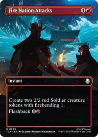 Fire Nation Attacks (Borderless) - Non-Foil - U 0299