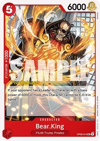 Bear.King (Pre-Release Stamp) - UC - OP06-012