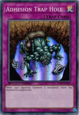 Adhesion Trap Hole - Super Rare - Unlimited - STP2-EN018
