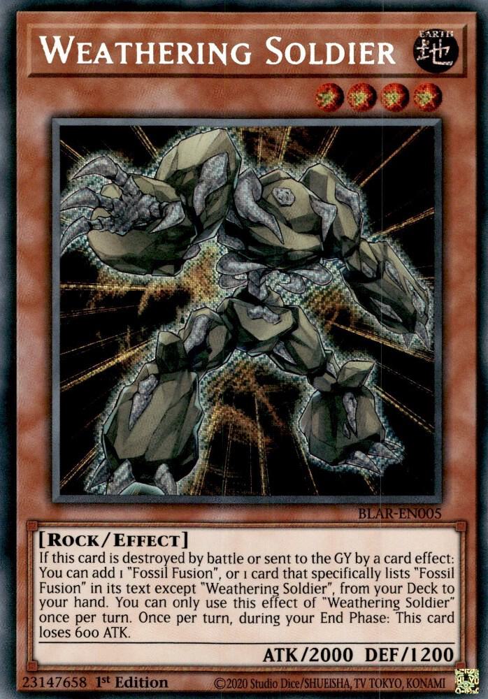 Weathering Soldier (Secret Rare) - 1st Edition - BLAR-EN005