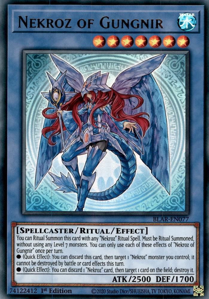 Nekroz of Gungnir - Ultra Rare - 1st Edition - BLAR-EN077