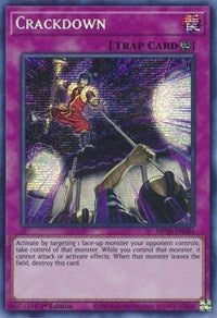 Crackdown (Prismatic Secret Rare) - 1st Edition - MP20-EN084