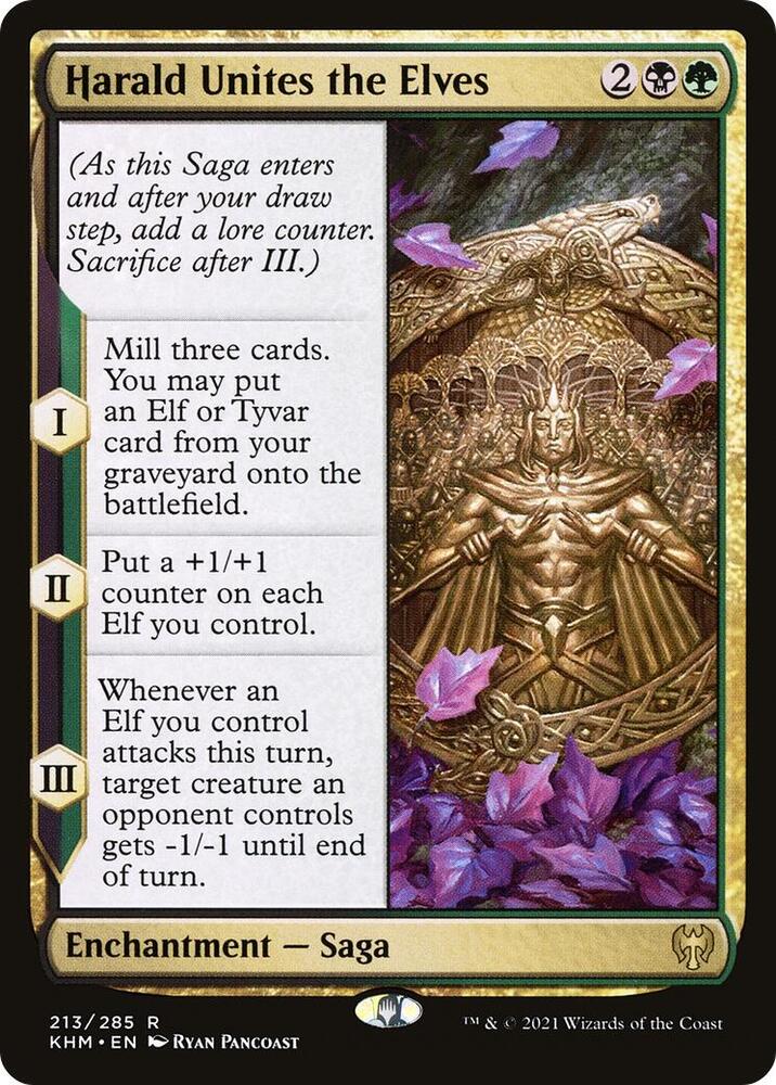 Harald Unites the Elves - Rare - 213/285