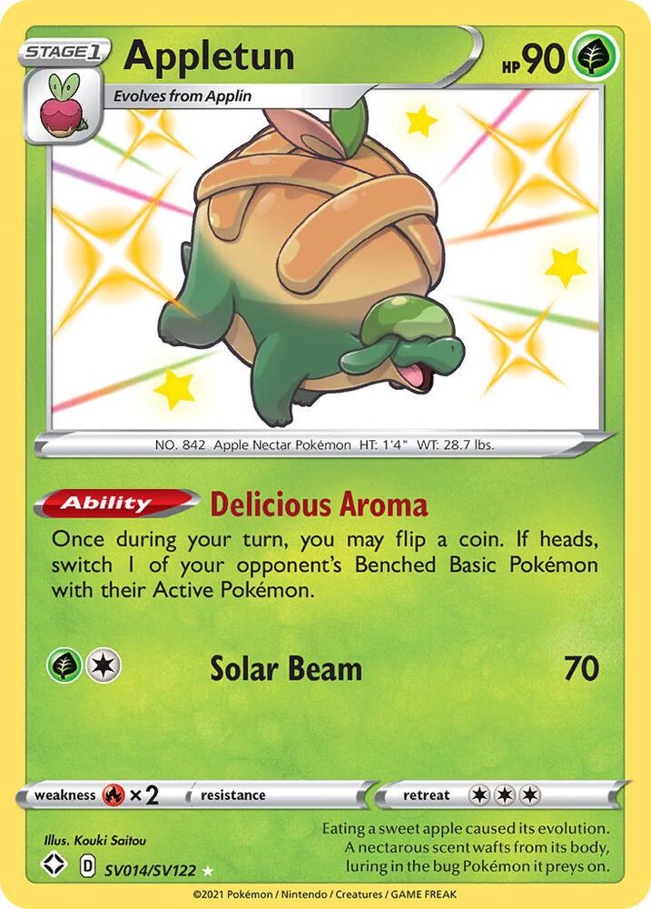 Appletun - Shiny Holo Rare - SV014/SV122