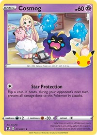 Cosmog - 013/025 (holofoil 25th celebration)