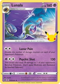 Lunala - 015/025 (Holofoil 25 anniversary