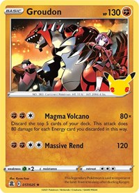 Groudon - 017/25 (Holofoil 25th Celebrations)