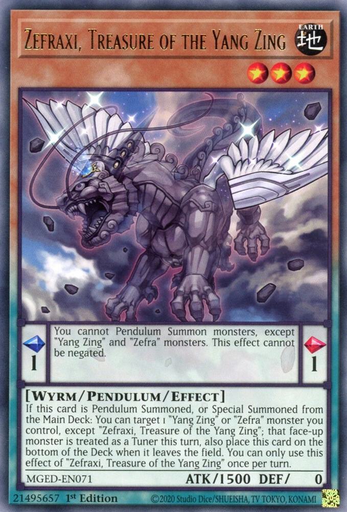 Zefraxi, Treasure of the Yang Zing - Gold Rare - MGED-EN071