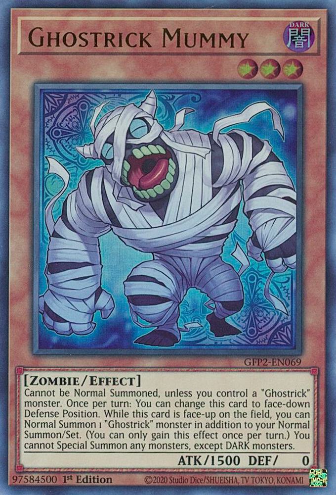 Ghostrick Mummy - Ultra Rare - 1st Edition - GFP2-EN069