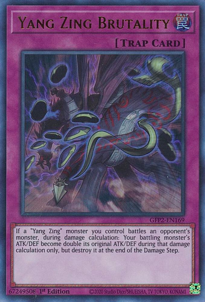 Yang Zing Unleashed - Ultra Rare - 1st Edition - GFP2-EN169