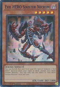 Evil HERO Sinister Necrom (Blue) (Ultra Rare) - 1st Edition - LDS3-EN026