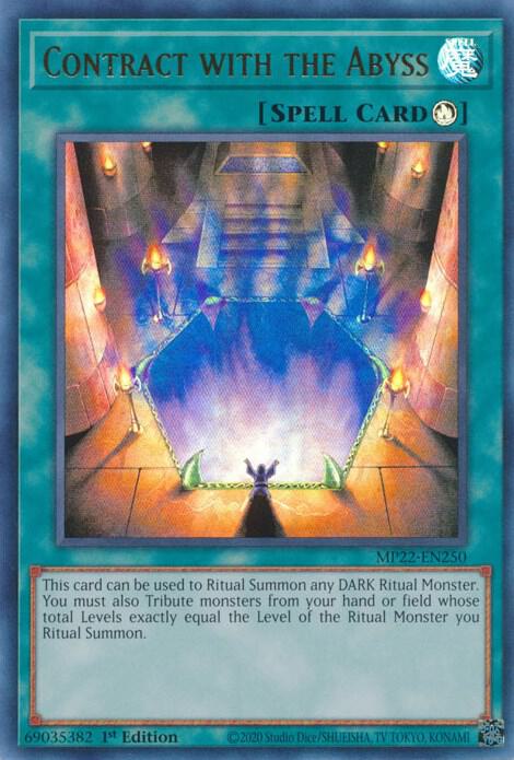 Contract With the Abyss - Ultra Rare - 1st Edition - MP22-EN250