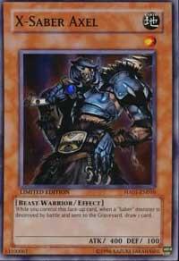X-Saber Axel - Super Rare - Unlimited - HA01-EN010