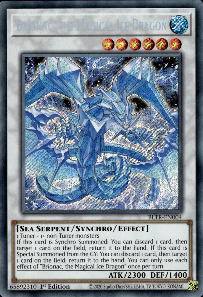Brionac, the Magical Ice Dragon - Secret Rare - 1st Edition - BLTR-EN004