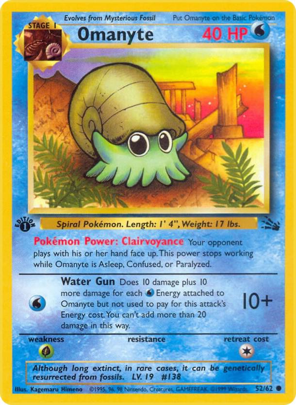 Omanyte - Common 1st Edition - 52/62
