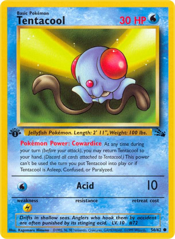 Tentacool - Common 1st Edition - 56/62