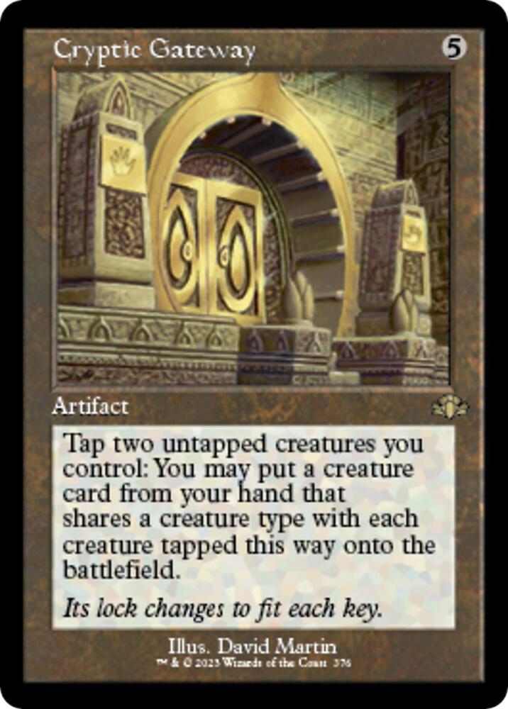 Cryptic Gateway (Retro Frame) - Rare - Foil - 376