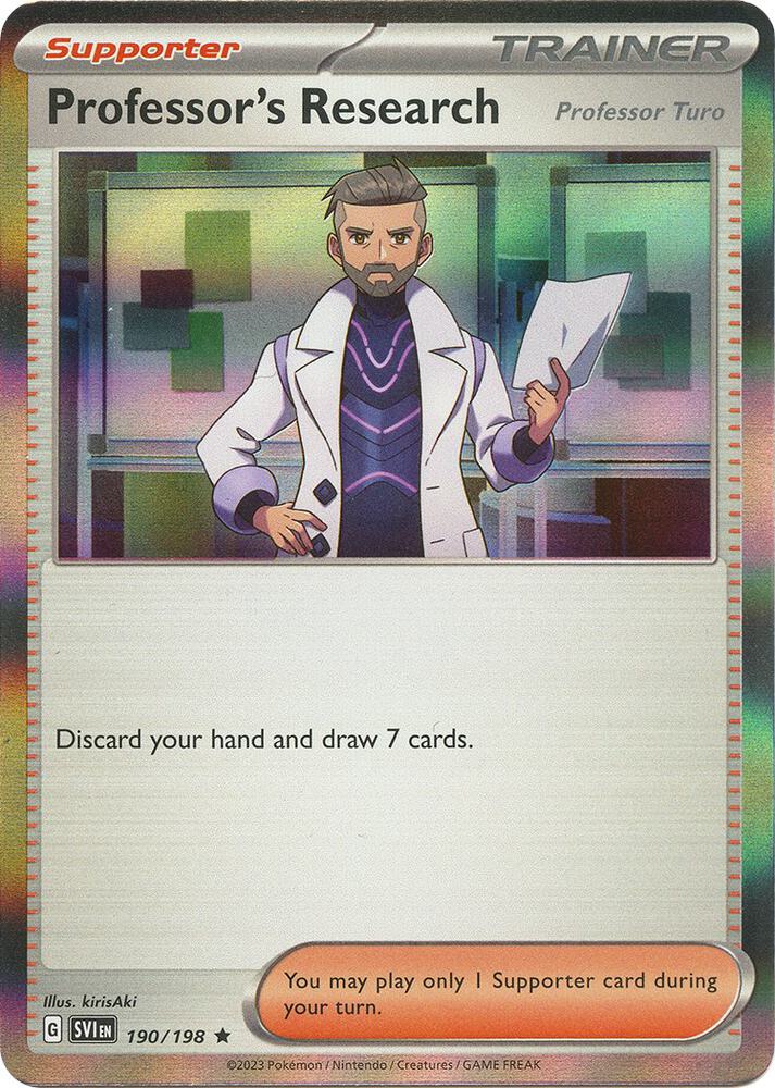 Professor's Research (Professor Turo) - Holofoil - 190/198