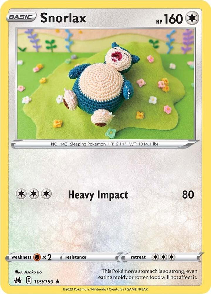Snorlax - Rare - Non Foil - 109/159