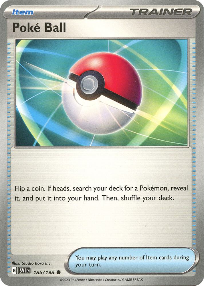 Poke Ball - Reverse Holofoil - 185/198